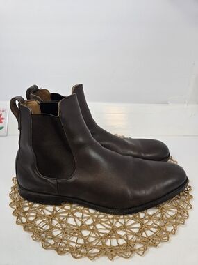 Allen Edmonds Liverpool Chelsea Boots Dark Brown Espresso Leather Men’s 14D